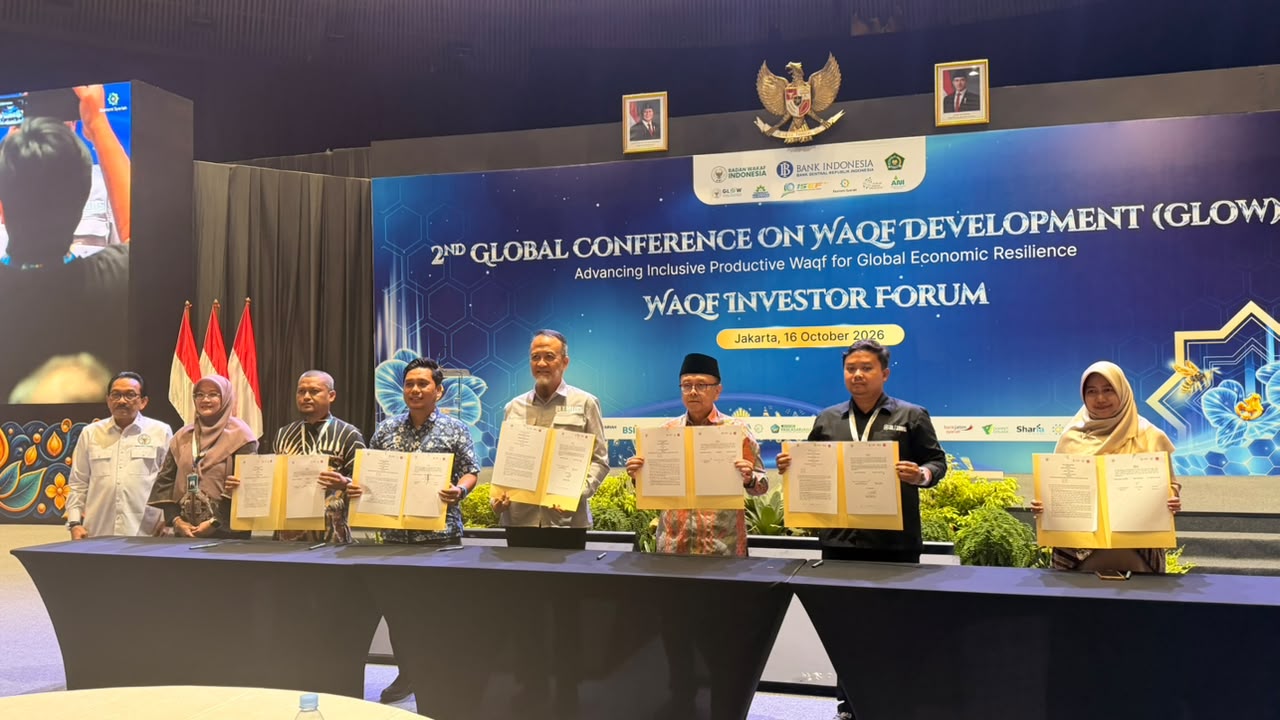 One Wakaf Teken MoU Pengembangan Wakaf Produktif dalam Forum Internasional GLOW 2026